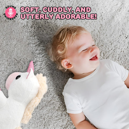 TOY Life Plush Unicorn Toys Baby Musical Talking Toys Repeat What You Say Infant Toys, Stuffed Newborn Toys with Dancing Singing Toys for Babies B...