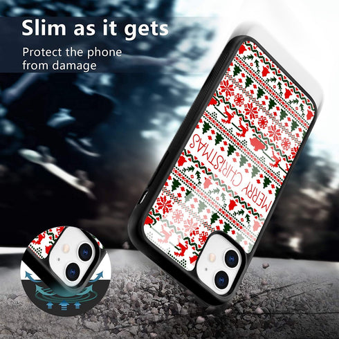 Christmas Phone Case for iPhone 13 Christmas Case Cover TPU Bumper Hard Back Shockproof Phone Case Girly Protective Phone Cover with Design...