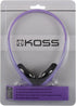 Koss KPH7V Portable On-Ear Headphone with Adjustable Headband - Violet......