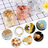 Gold Foil Flakes for Resin,3 Bottles Metallic Foil Flakes 30 Gram,YULIKTOR Imitation Gold Foil Flakes Metallic Leaf for Nails, Painting, Crafts,Sl...