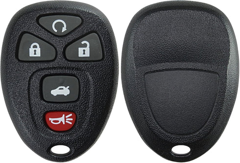 KeylessOption Keyless Entry Remote Key Fob Shell Case Button Pad Cover for Chevy Impala Monte Carlo Buick Lucerne Cadillac DTS OUC60270, OUC60221...