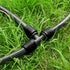 Drip Irrigation Fittings for 1/2 Inch Tubing (0.60"-0.63" OD), 10 Pieces Barbed Tee Drip Parts Locked Tee Connectors, 3 Way Drip Line Nuts Connect...