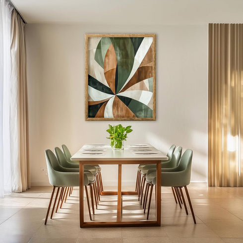 Posterizer 1 pcs-chic modern abstract shapes poster-green gold and black art 4-Abstract & Modern Art-Collectibles & Fine Art-Chic Home Decor- unfr...