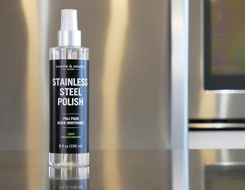 CARON & DOUCET - Stainless Steel Polish | 100% Plant Based and Non-Toxic Formulation. Concentrated formulation that does not contain any water or ...