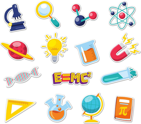 Laminated Science Classroom Bulletin Board Decorations - 25 pcs - Printed Both Sides...