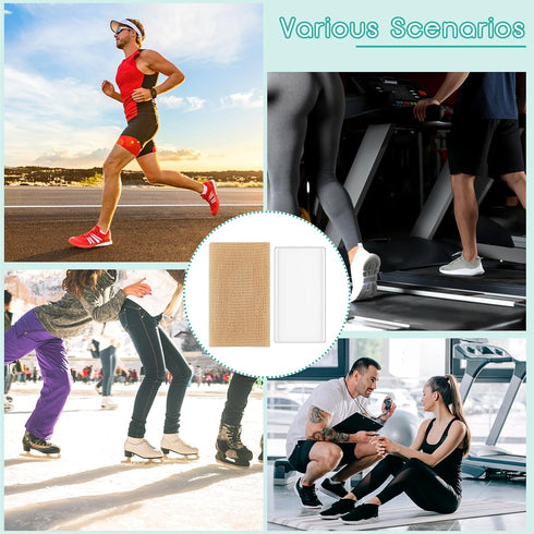 Sratte 4 Pcs Ankle Gel Sleeve Padded Socks Ankle Protector Gel Sleeve Socks Gel Pad Ankle Support Brace Pad Skateboard Accessories for Skating Rid...