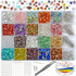 LPBeads Jewelry Making Kit 1200 PCS Natural Crystal Beads in 20 Colors Gemstone, Jump Rings, Earring Hooks, Pins, Elastic Bracelet String for Girl...