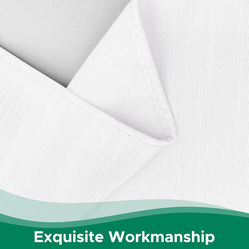 Biscaynebay Wrap Around Bed Skirts for King & Cal King Beds with Short Drop of 12", White Adjustable Elastic Dust Ruffles Easy Fit Wrinkle Resista...