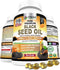 FRESH HEALTHCARE Black Seed Oil Capsules Cold Pressed 1300mg - 100% Pure Non-GMO Nigella Sativa - Immune & Joint Support - Premium Softgel Supplem...