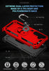 Phone Case for Samsung Galaxy S23 FE 5G Case with Ring Stand Magnetic Kickstand Cases Cover for Samsung Galaxy S23 S 23 FE S23FE 23FE Red...