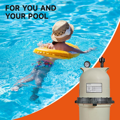 Roastove 2" Start and Clean Pool Filter Pressure Gauge,Pool Filter Pressure Gauge, Swimming Pool Gauge, 1/4"NPT Lower Mount, Clean Filter Indicato...