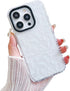 Designed for iPhone 15 Case,Cute Clear Silicone White Flowers,for Women Girls,Anti-Slip and Anti-Scratch Phone Case,(Compatible with iPhone 15 - C...