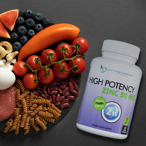 Zinc 50mg - Zinc Picolinate Immune Health Support Supplement 120 Veggie Capsules for Adults and Kids Vitamin, Well-Absorbed High Potency Pure Zinc...