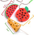 Lacing Toy for Toddlers, Fine Motor Skill Toys for 3 Year Old, Educational Learning Montessori Activity for Baby Kids, Car Plane Travel Games, Woo...