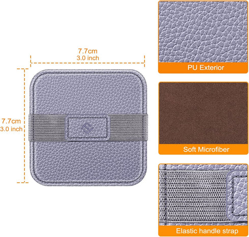 Fintie Screen Cleaning Pad, Soft Cloth Wipes for iPad, iPhone, MacBook, Tablets, Laptop Screen, Screen Cleaner with Elastic Strap, 4 Pack...