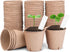 Peat Pots for Seedlings 3.15 Inch, Biodegradable Round Seed Starter Pots with 10 Plant Labels for Garden Germination, Nursery Pot with Drainage Ho...