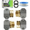 Garden Hose Repair Kit, Fits 3/4 and 5/8 Inch Hoses, Solid Male and Female Hose End Replacement, Water Hose Fixing Kit, Hose Mender, Water Repair ...