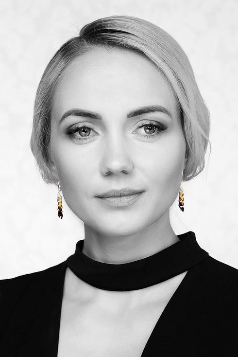 Natural Baltic Amber Leverback Earrings...