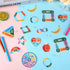 ZOiiWA 96 Pcs Breath Calm Anxiety Sensory Stickers Reusable Mindfulness Sticker Fidget Silent Adhesive Sensory Strips for School Office Classroom ...
