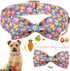 ARING PET Easter Dog Collar-Cute Easter Eggs Dog Collar with Bow, Adjustable Cotton Purple Easter Pet Collar Puppy Collars with Metal Buckle...