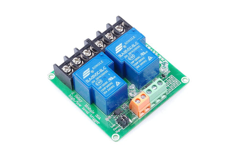 2-Channel 5V Relay Module High Low Level Triggering Optocoupler Isolation Load 30A DC 30V AC 250V for PLC Automation Control, Industrial System Co...