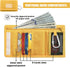 Rough Enough Kids Wallet for Boys Girls Preppy Teen with Neck Lanyard Keychain Canvas Mustard Yellow...