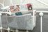 Home, dormitory bed hanging storage bag/storage bag, Dark gray, Length 31 cm, width 11 cm, height 16 cm...