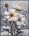 Posterizer 1 pcs-dainty flowers in snowy nature -oil painting style-1-Floral & Botanical Art-Landscape & Nature Art-Living Room Bedroom Decor- unf...