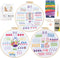 Sekonow 3 Sets Embroidery Kit for Beginners with 3 Hoops, 33 Different Stitches with Patterns, Craft Needlepoint Embroidery Starter Kit for Adults...