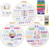 Sekonow 3 Sets Embroidery Kit for Beginners with 3 Hoops, 33 Different Stitches with Patterns, Craft Needlepoint Embroidery Starter Kit for Adults...