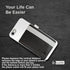 Stick-On Phone Wallet for Back of iPhone or Android Case | 6 Sleeve Credit Card Holder - Pocket for Cards, Money & ID - Built-in Stand - Waterproo...