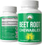 Beet Chews - Great Tasting Beets Chewables With No Added Sugar - Better Than Gummies. Contains Organic Beet Root Extract. Vegan, Zero Gluten Beetr...