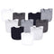 Hudson Baby Unisex Baby Rayon from Bamboo Terry Bibs, Black White, One Size...