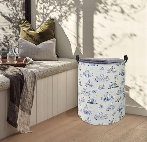 ACMUUNI19.7 Inch Kids Laundry Basket Clothes Basket Laundry Hamper with Handles, Storage Basket for Kids Boys Girls Room Bedroom Decor Toys Nurser...