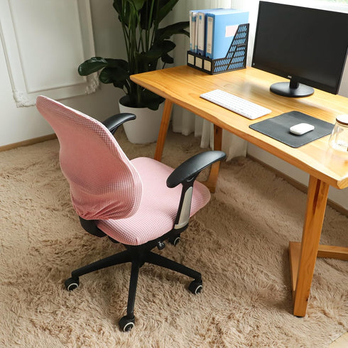FORCHEER Desk Chair Cover, Stretch Office Chair Covers Two Piece for Split Office Chair Stretchable...