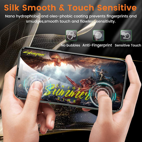 3+3 Pack Privacy Screen Protector for iPhone 13 Pro Max 6.7-Inch with 3 Pack Camera Lens Protector, Anti Spy Tempered Glass Film 9H Hardness Bubbl...