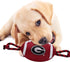 Pets First NCAA GEORGIA BULLDOGS Football Dog Toy, Tough Quality Nylon Materials, Strong Pull Ropes, inner SQUEAKER, Collegiate Team Color...