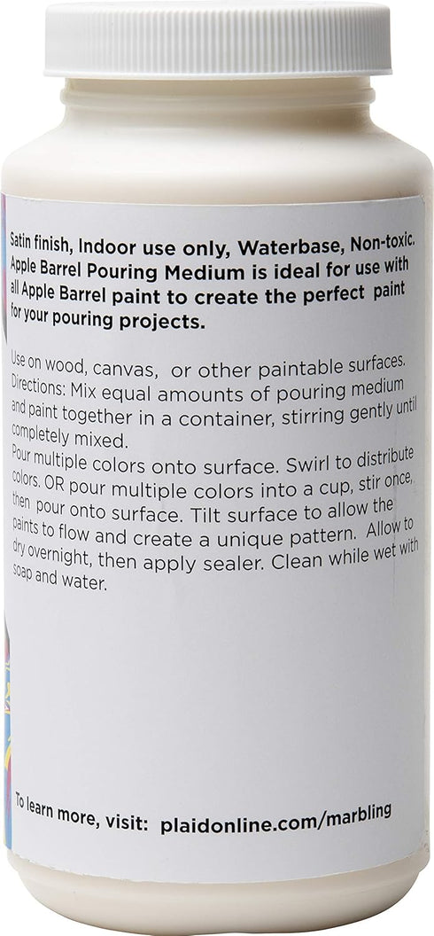 Apple Barrel Pouring Medium, 44840E Acrylic, 16 oz, 16 Fl Oz...