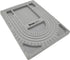 The Beadsmith Bead Board, Grey Flocked, 3 U-Shaped Channels, 6 Recessed Compartments, 9.5 x 13 inches, Design Boards for Creating Bracelets, Neckl...