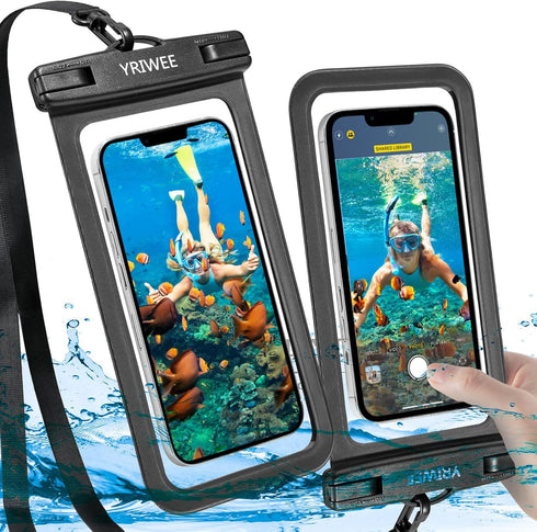 Universal Waterproof Phone Pouch, IPX8 Waterproof Phone Case Dry Bag with Lanyard for iPhone 14 13 12 11 Pro Max XR X XS SE 8 Plus Samsung S23 S22...