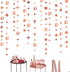 Rose Gold 10th Birthday Decorations Number 10 Circle Dot Twinkle Star Garland Metallic Hanging Streamer Bunting Banner Backdrop for Girls Boys Ten...