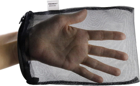 AQUANEAT 10pcs Aquarium Filter Media Bags, Fish Tank Fine Mesh Bags, 3”x4”/3”x8”/5.5”x8” with Plastic Zipper for Activated Carbon (5.5" x 8")...
