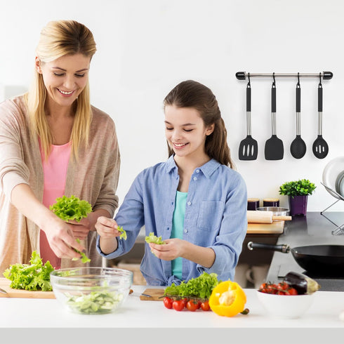 Kitchen Utensils Set of 4 Pack,Silicone Cooking Utensils Set for Nonstick Cookware,Perfect for Baking and Mixing,Spatula Set BPA Free,Dishwasher S...