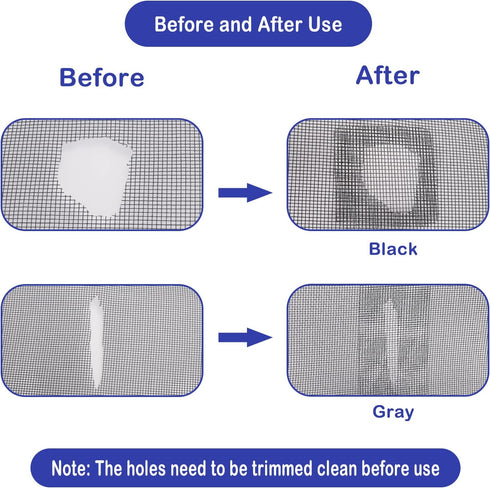 BAYTORY 30Pcs Window Screen Door Mesh Repair Kit, 3-Layer Strong Adhesive & Waterproof Tape Fiberglass for Screens Window, Door, Tent and Garden M...