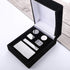 JOERICA 6 PCS Engraved Initial Cufflinks Tie Bar Money Clip Set Shirt Alphabet Letter Wallet Tie Clip and Cufflink Set...