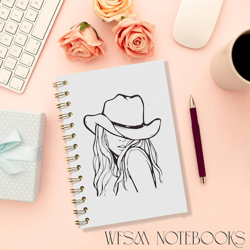Cowgirl Notebook - Preppy Notebook, Preppy Journal, Western Notebook, Western Office Supplies, Howdy Western Notebook Journal, Cowgirl Stuff Spira...