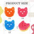 6 Pcs Cat Dual Sided Scrub Sponge Cleaning Sponges Cute Temperature Sensitive Dish Sponges for Washing Dishes Non Scratch Household Multi Use Spon...