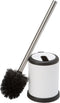Bath Bliss Toilet Brush and Holder | Self Closing Lid | 360 Degree Brush Head | Bathroom Cleaning | Compact Size | Storage and Organization | Whit...