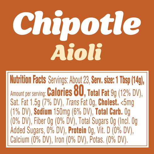 J.L. Kraft Chipotle Aioli with Chipotle Peppers (12 fl oz Squeeze Bottle)...