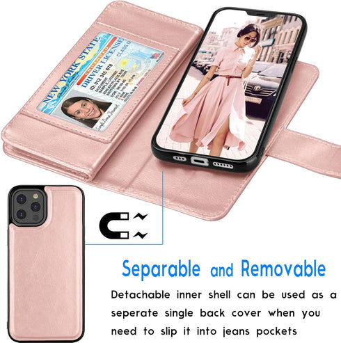Tekcoo Wallet Case for iPhone 12 Mini / iPhone12 Mini (5.4 inch) 2020 Luxury ID Cash Credit Card Slots Holder Carrying Pouch Folio Flip PU Leather...